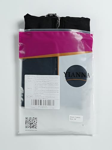 YIANNA Shapewear for Women Tummy Control Full Body Shaper Fajas Colombianas Bodysuit Butt Lifter Post Surgery Zipper Crotch, UK-YA7289-Black-2XL