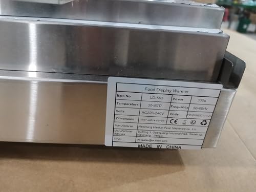 TAIMIKO Commercial Food Warmer Cabinet Warmer Display Case Stainless Steel 2 Tiers Pizza Warmer Hot Food Display Pastry Warmer Countertop Heated Warming Showcase Pastry Patty Restaurant