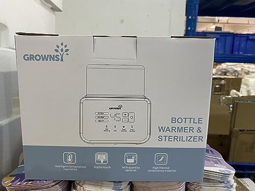 Bottle Warmer 8-in-1 Fast Baby Milk Warmer and Steriliser with LCD/Timer, Warms Evenly, Food Warmer&Defrost BPA-Free Warmer Display Accurate Temperature Control for Breastmilk (Cream-White)