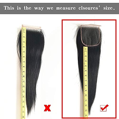 13 x 4 Lace Frontal Closure Body Wave Frontal 13 x 4 HD Transparent Lace Frontals With Bangs Baby Hair 100% Remy Human Hair 150% Density Natural Color (Natural Color, 10 Inch)