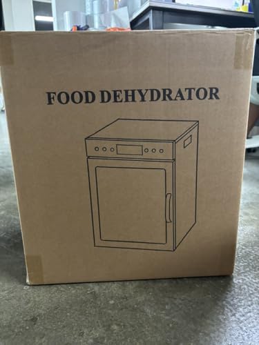 Kwasyo Stainless Steel Food Dehydrator, 8 Tray Fruit Dryer Machine with Free Recipe Book, BPA-Free, 30~90℃ Temperature Setting, Max 24h, Dehydrator Food Dryer UK for Vegetables, Meats