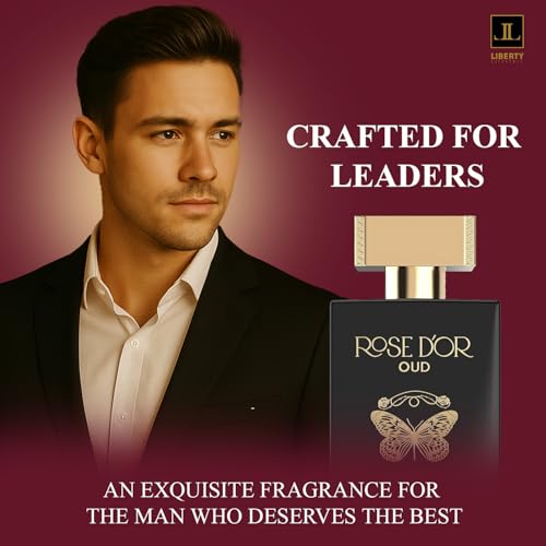 Liberty Oud Perfume for Men, 3.4 Oz Rose Dyor Oud Perfumes for Women Anniversary Edition Long-Lasting Unisex Eau de Parfum, Luxury Woody Fragrance, Perfume Spray