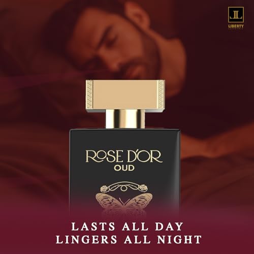 Liberty Oud Perfume for Men, 3.4 Oz Rose Dyor Oud Perfumes for Women Anniversary Edition Long-Lasting Unisex Eau de Parfum, Luxury Woody Fragrance, Perfume Spray