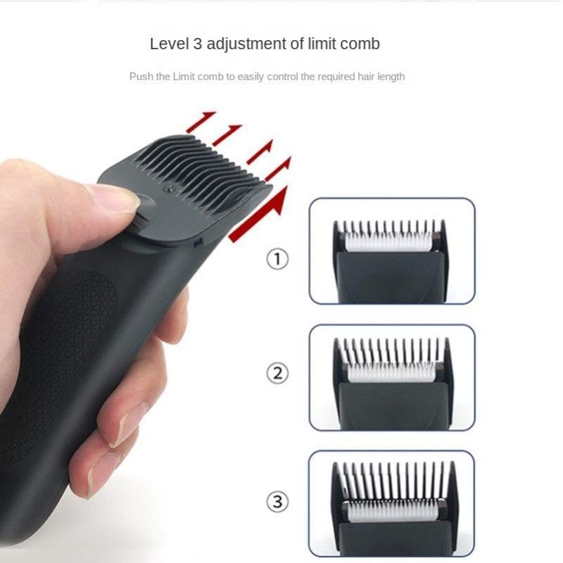 Body Hair Trimmer Men - Pubic Hair Trimmer with Ceramic Blade Heads, Ball Shaver for Private Parts with LED Light & Display, Body Shavers Groomer IPX7 Waterproof for Wet/Dry Use