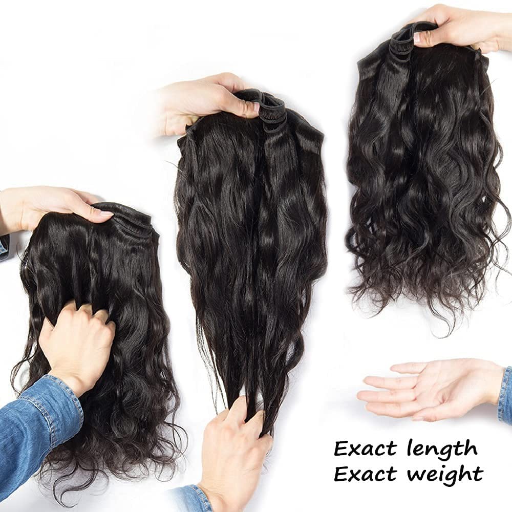 13 x 4 Lace Frontal Closure Body Wave Frontal 13 x 4 HD Transparent Lace Frontals With Bangs Baby Hair 100% Remy Human Hair 150% Density Natural Color (Natural Color, 10 Inch)