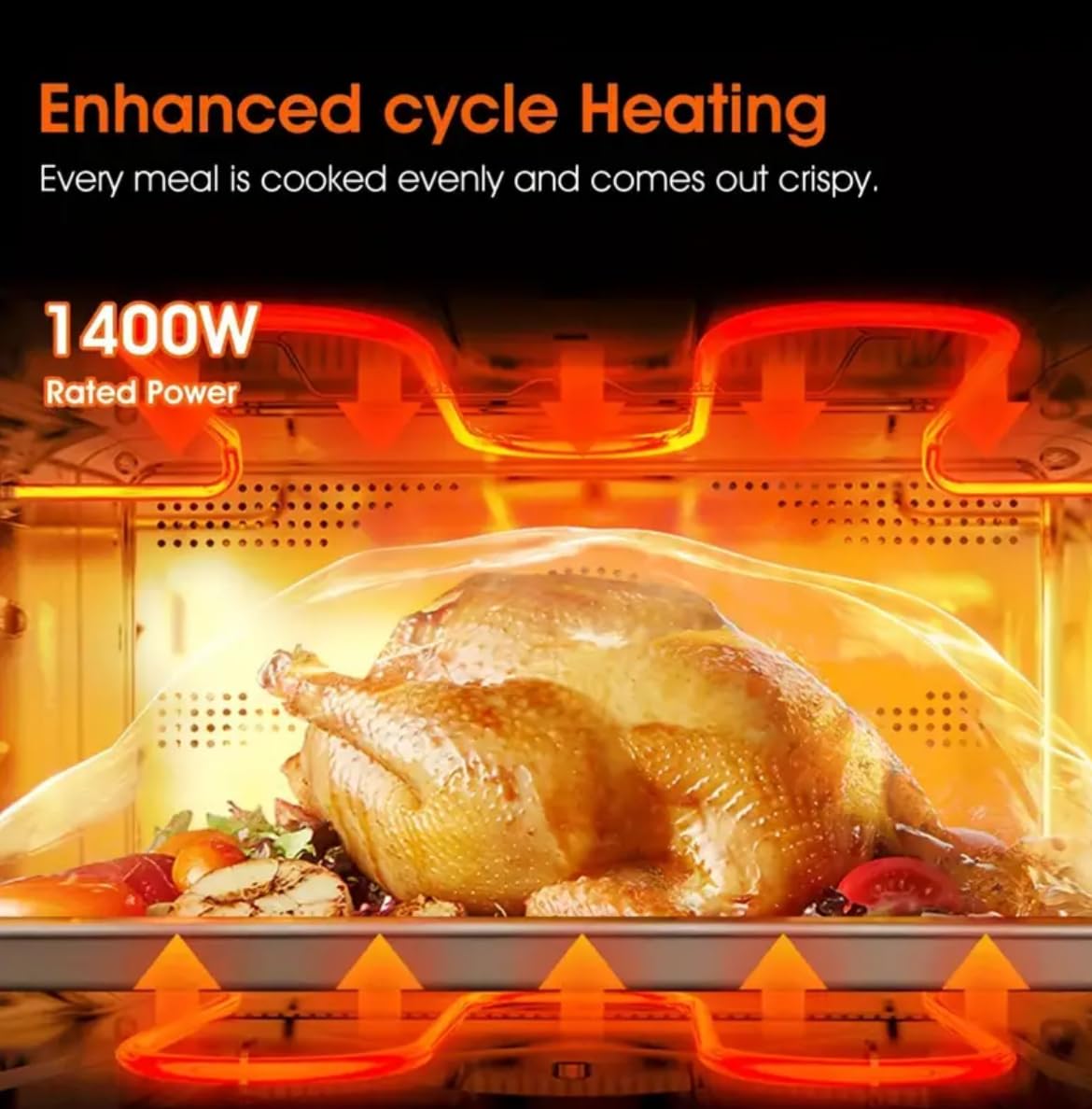 Air Fryer, New Large Capacity, Touch Screen, Multifunction, Mini Oven, Touch Controls With 6 Presets, Nonstick & Dishwasher Safe Basket, FULL GLASS BASKET
