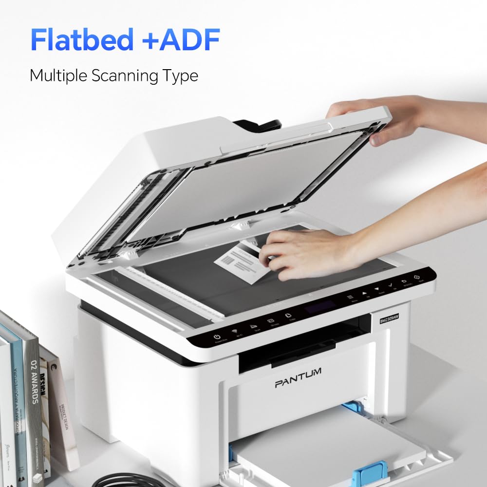 PANTUM BM2309AW 20ppm Multifunction Laser Printer - 3-in-1 Print/Scan/Copy with ADF & Manual Duplex, Wireless (Wi-Fi + USB), AirPrint & Mopria Apps for Home & Office