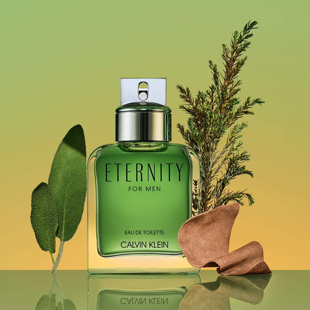 CALVIN KLEIN Eternity - Eau de Parfum for Men - Woody Fragrance with Notes of Sage, Majestic Cypress and Suede Accord - High Longevity - 50ml