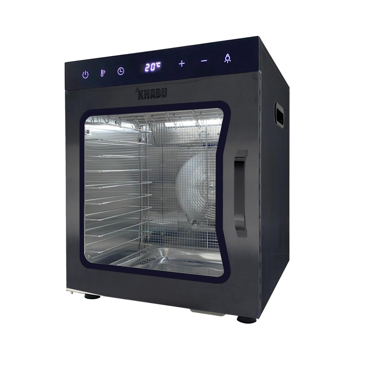 Stainless Steel Biltong Box Food Dehydrator and Drying Cabinet – Large 10 Trays, 5 Hanging Rods, with 20-90°C Temperature Control – Perfect for Drying Biltong, Meat, Vegetable & Fruit