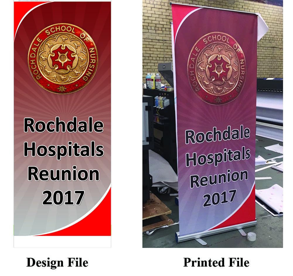 FAST NEXT DAY DELIVERY - Roll Up Banner Stand - 85CM x 200CM - Free Carry Case - Free Artwork Design* - Hard Ware + Print - Fast Delivery (Hardware + Print)