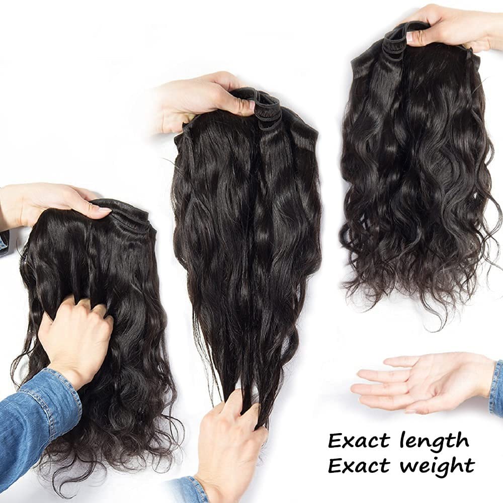 13 x 4 Lace Frontal Closure Body Wave Frontal 13 x 4 HD Transparent Lace Frontals With Bangs Baby Hair 100% Remy Human Hair 150% Density Natural Color (Natural Color, 10 Inch)