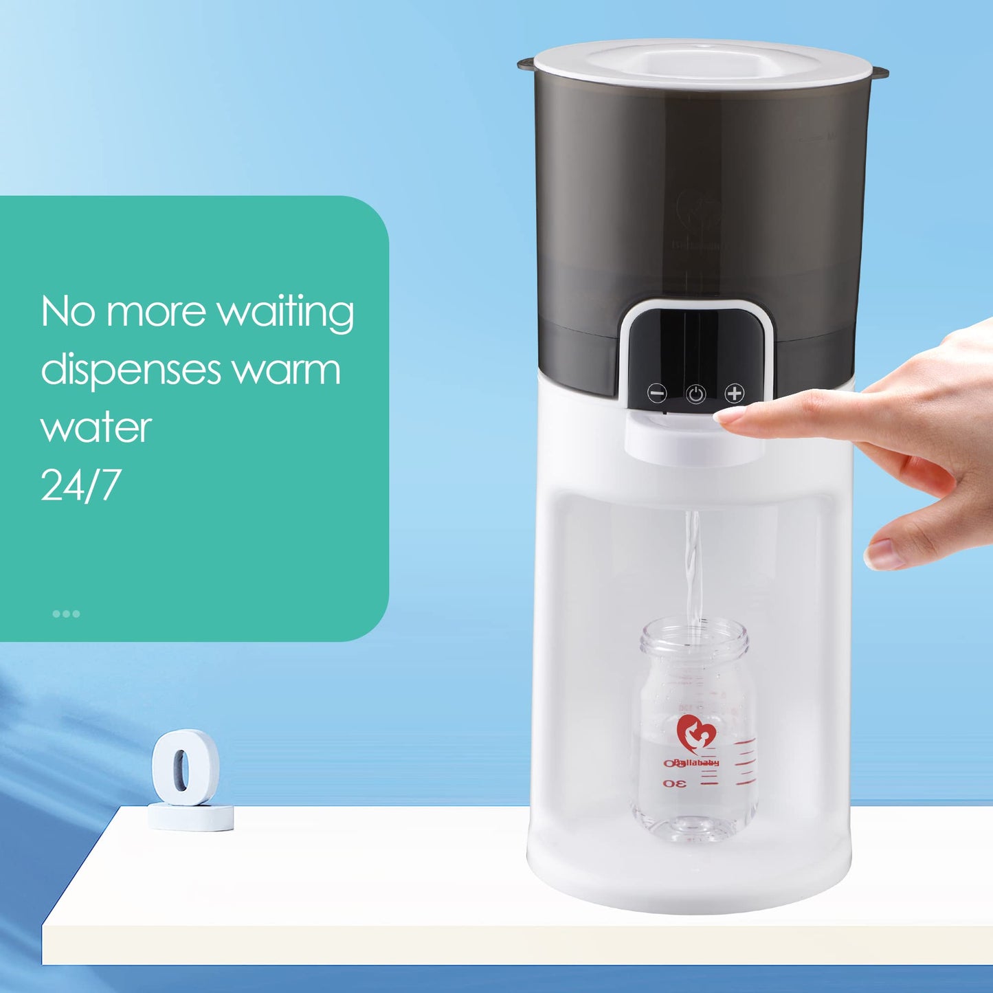 Bellababy Baby Bottle Maker, Instant and Automatic Baby Milk Maker for Making Formula Bottle Instantly, Detachable Container Easy Cleaning,24/7 Keep Warm, Baby Formula Maker (Black)