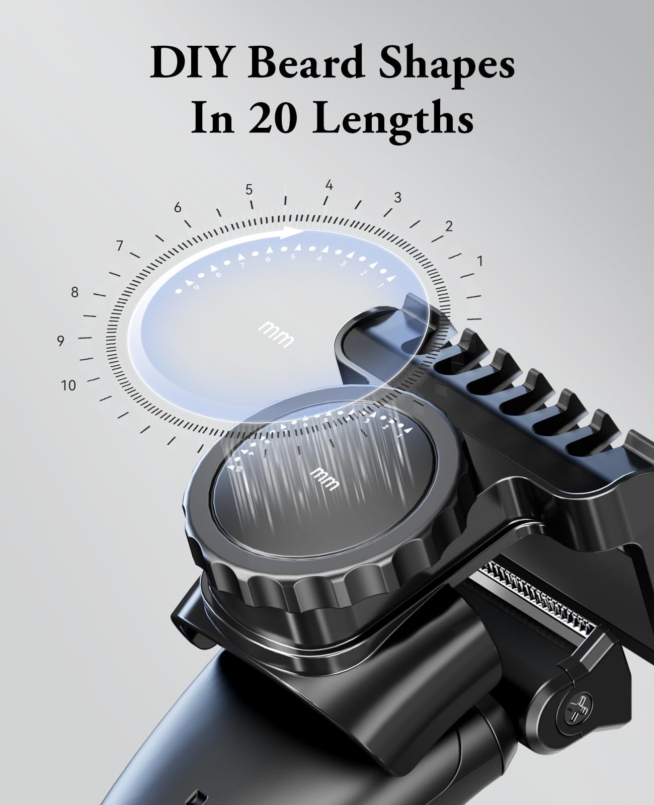 Kensen 2-in-1 Manscape Body Hair Trimmer & Beard Trimmer for Men, Electric Pubic Groin Shaver & Razor, Cordless Waterproof Male Grooming Kit for Limbs & TrunkIn & timate & Facial Hair, 50 Times Usage