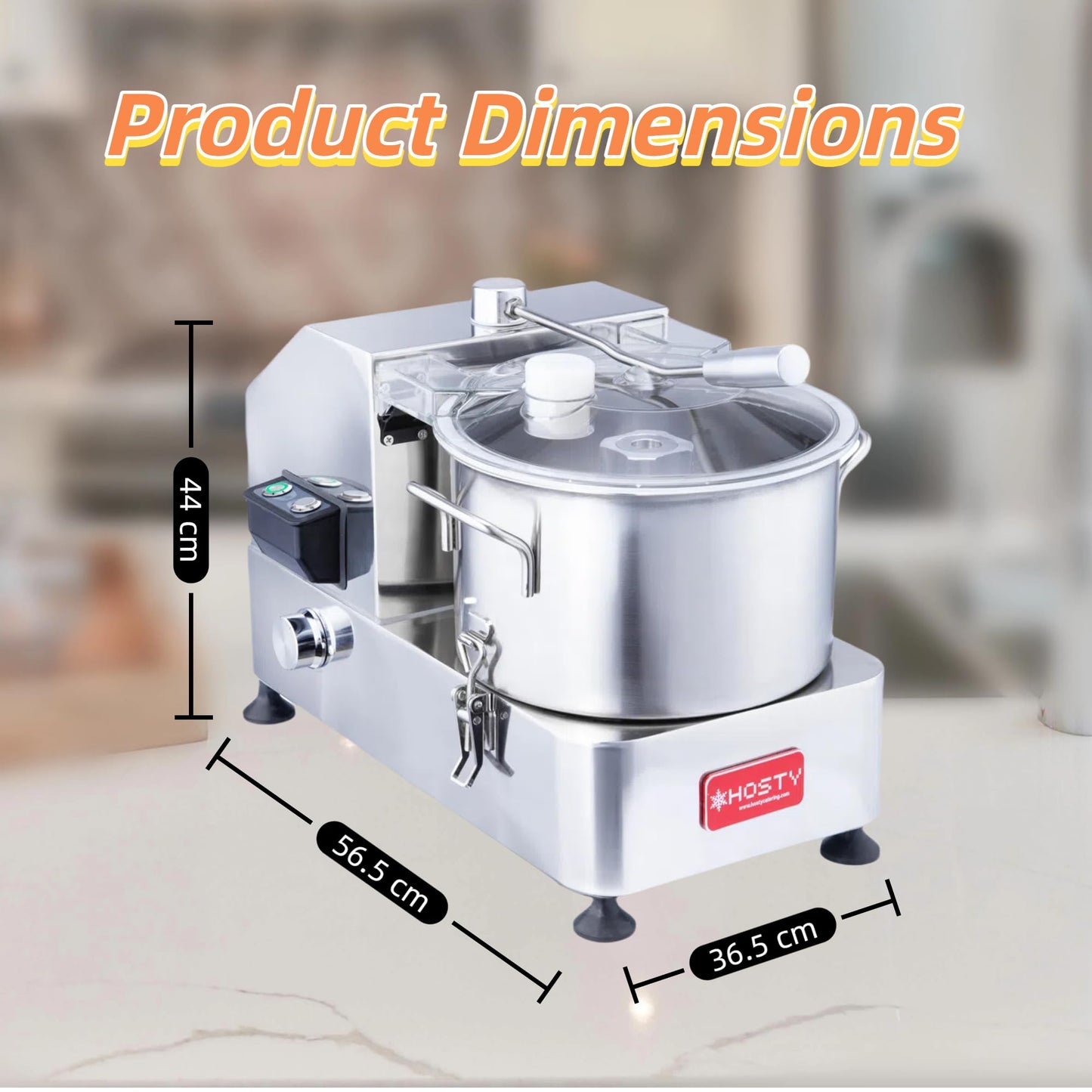 EASYROSE Commercial Vegetable Chopper & Meat Mincer, 1800W Electric Multifunctional Vegetable Cutter with 6L Stainless Steel Bowl, For Restaurants, Food Processing, Canteens
