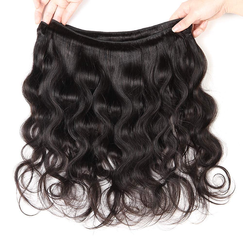 13 x 4 Lace Frontal Closure Body Wave Frontal 13 x 4 HD Transparent Lace Frontals With Bangs Baby Hair 100% Remy Human Hair 150% Density Natural Color (Natural Color, 10 Inch)