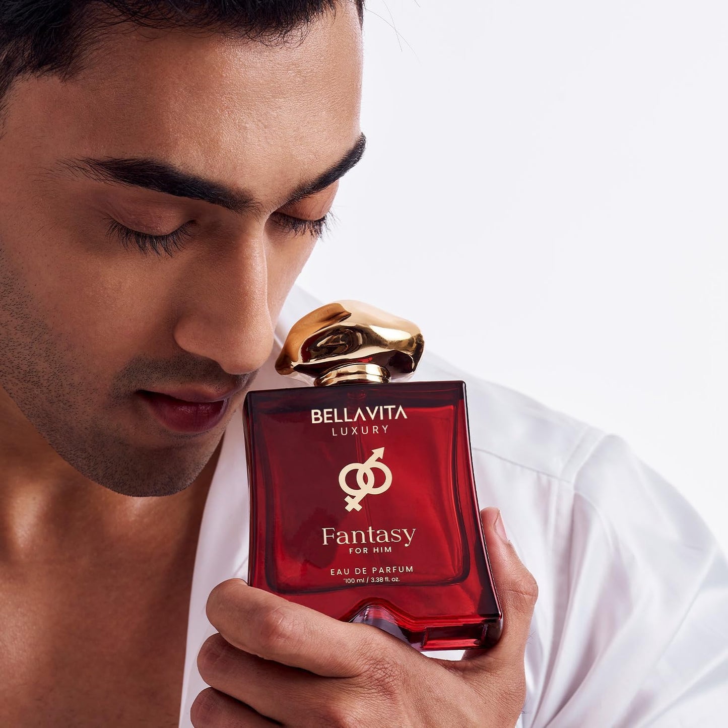 BELLAVITA Luxury Mood Collection FANTASY Perfume for Men 100ml | Pheromone Inspired Technology Long Lasting Fragrance | Notes of Pink Pepper, Orange and Saffron | Floral, Spicy Premium Fragrance
