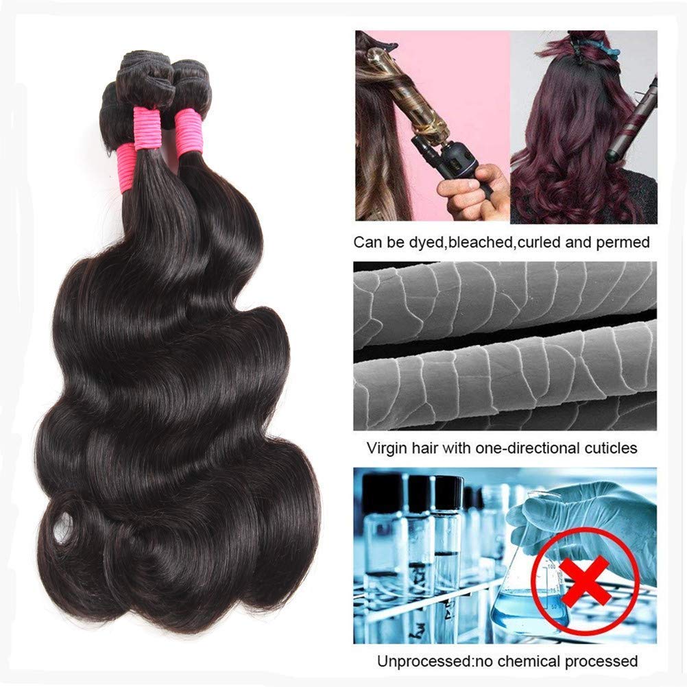 13 x 4 Lace Frontal Closure Body Wave Frontal 13 x 4 HD Transparent Lace Frontals With Bangs Baby Hair 100% Remy Human Hair 150% Density Natural Color (Natural Color, 10 Inch)