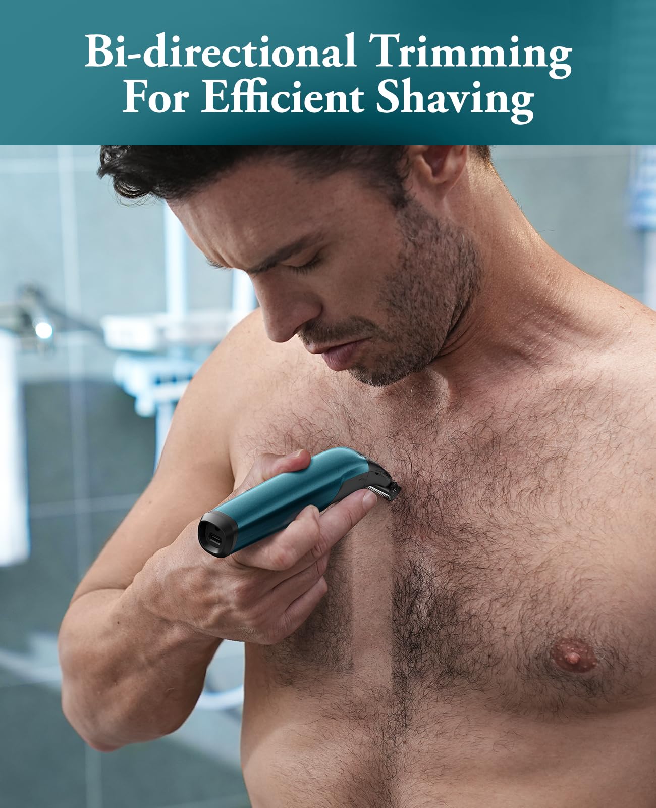 Kensen 2in1 Manscape Intimate 3.0 Body Hair Trimmer Men, Safe Cordless Mens Body Shaver for Pube, Waterproof Pubic Groin Hair Shaver for Men/Women, Mens Grooming Kits for Pubic Hair/50 Times Usage