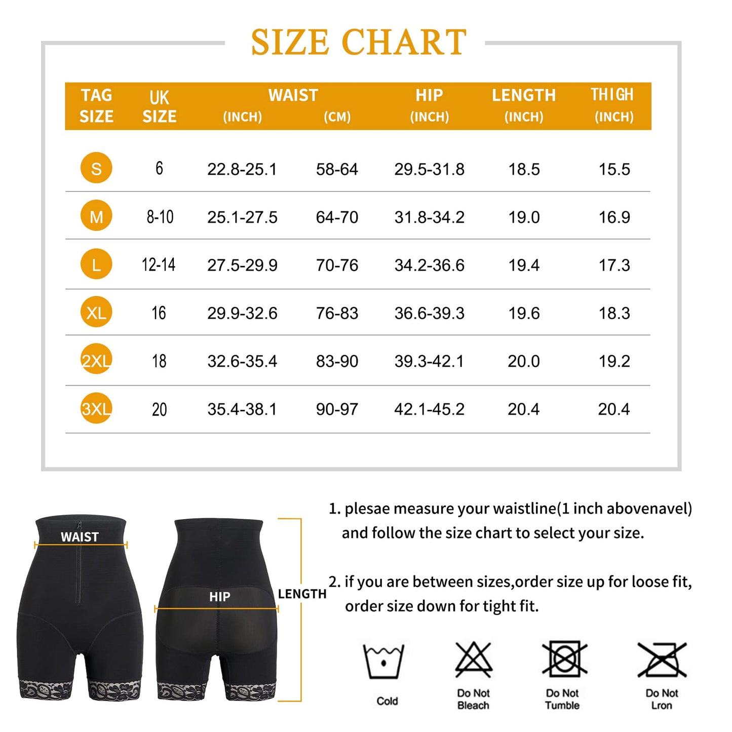 Gotoly Women Shapewear Butt Lifter Panties High-Waisted Double Tummy Control Knickers Waist Trainer Slimming Body Shaper Thigh Slimmer Shorts Black