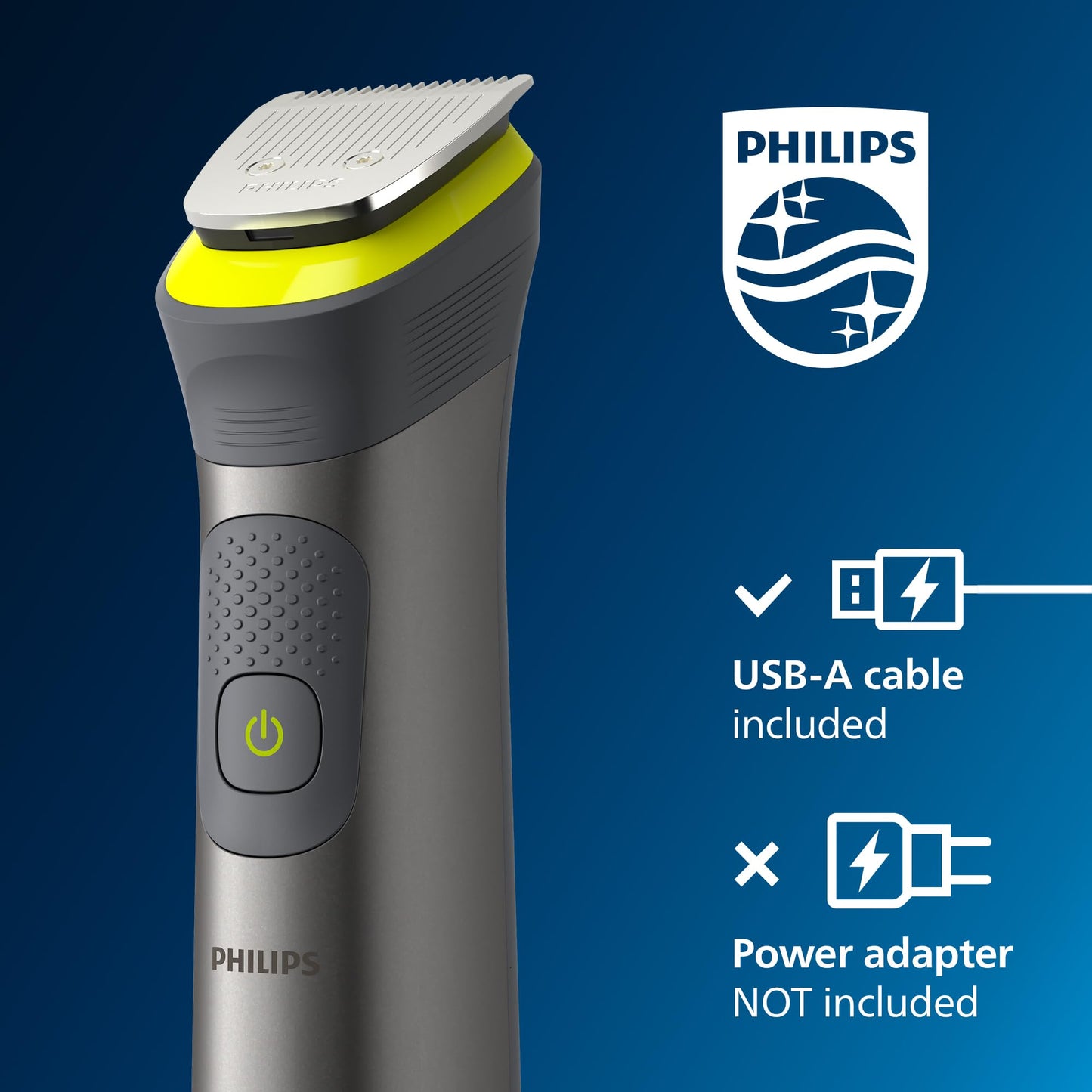 Philips Series 7000 All-in-one Trimmer, 14-in-1 Multigroom for face, Head and Body, One Tool - Ultimate Precision, 21 Length Settings (0.5-16 mm) (Model MG7930/15)