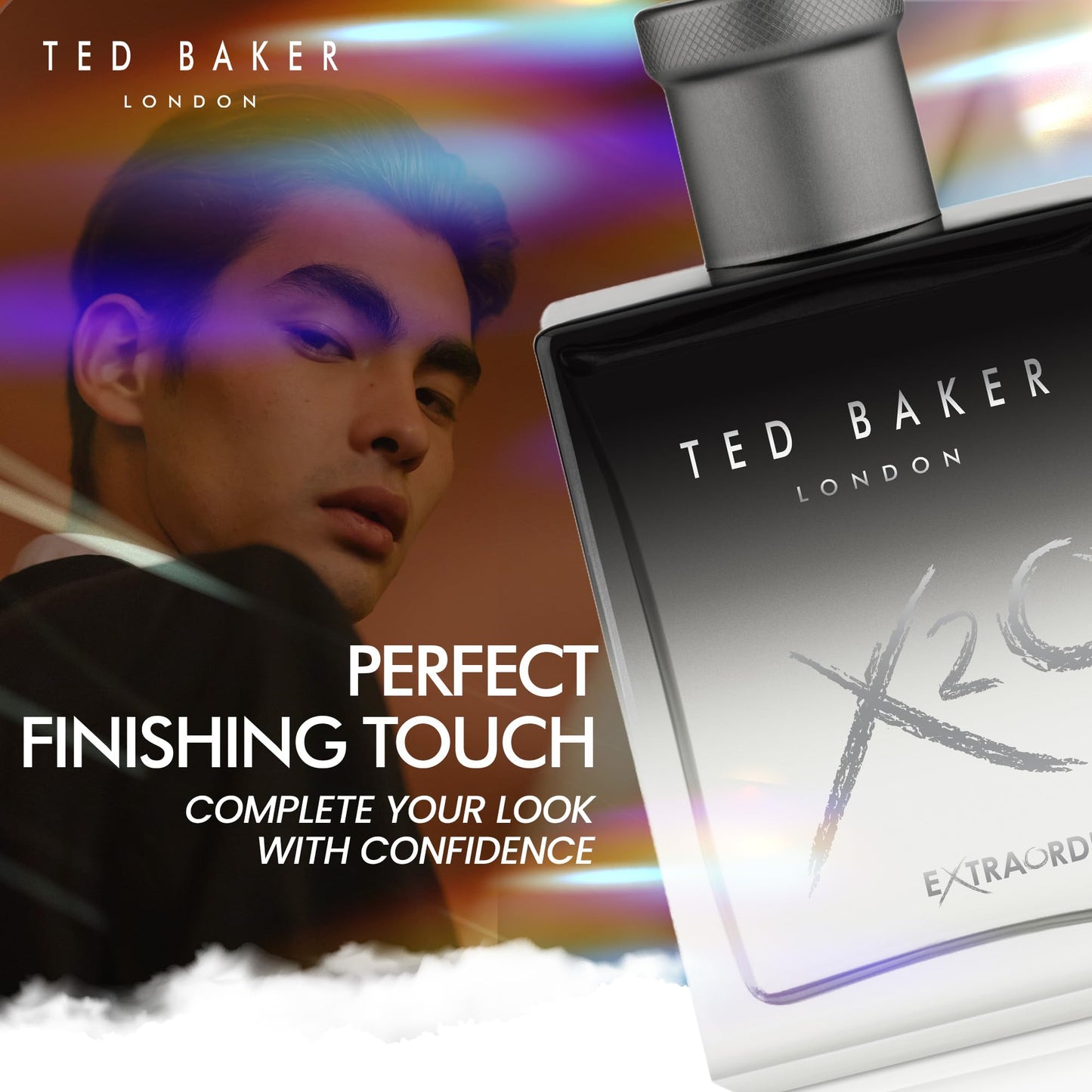 Ted Baker X20 Men Eau de Toilette Perfume for Men, Oriental Fragrance Featuring Tangerine and Amber Notes, Spicy Pepper Finish, 100ml