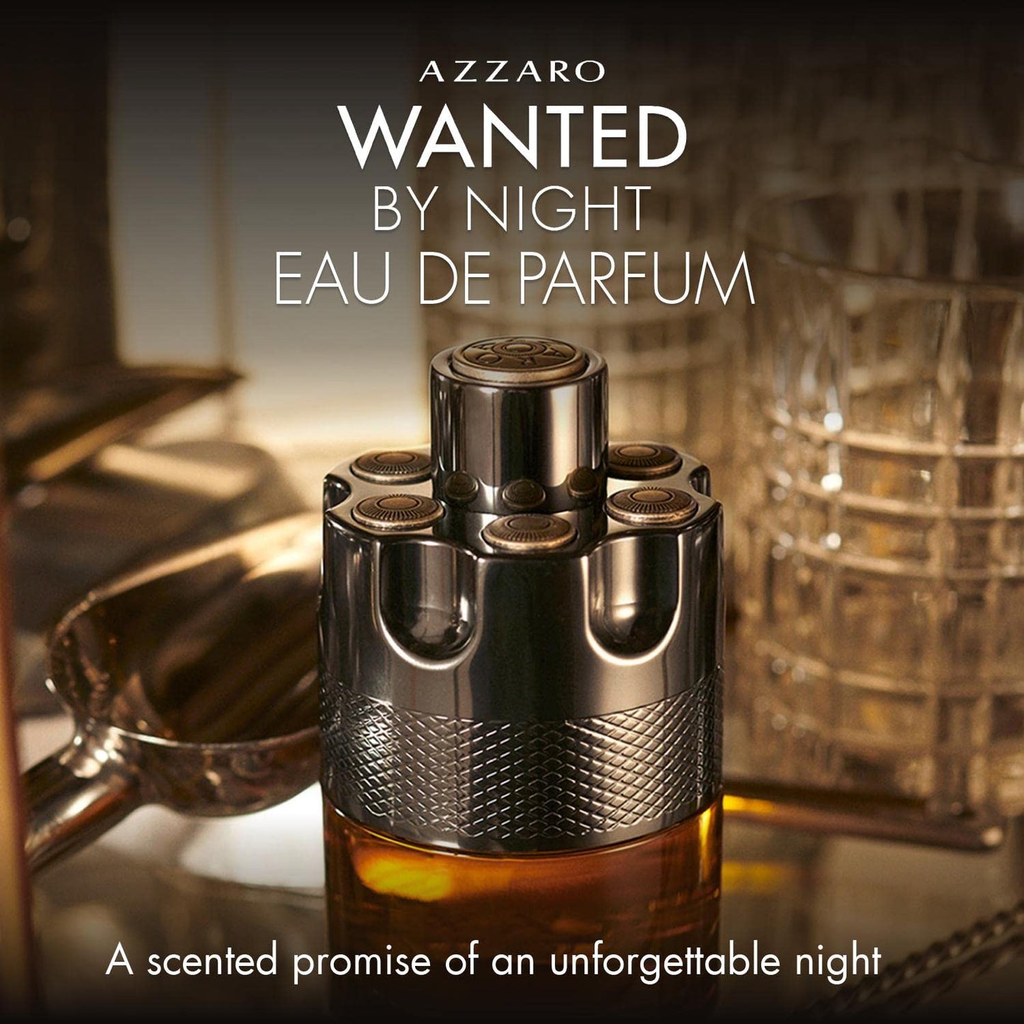 Azzaro Wanted by Night, Eau de Parfum Spray, Spicy Woody Fragrance, Perfume For Men, 100ml