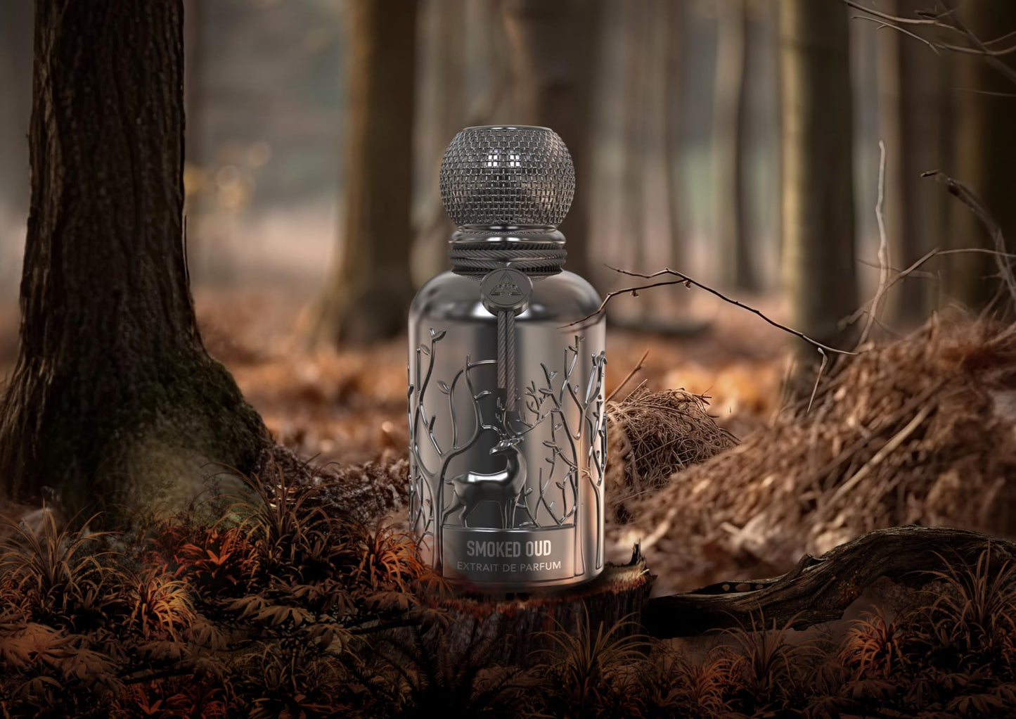 Smoked Oud Extrait De Perfume 100ml by Auraa Desire - Floral Woody Spicy Fragrance - Perfume for Men and Women