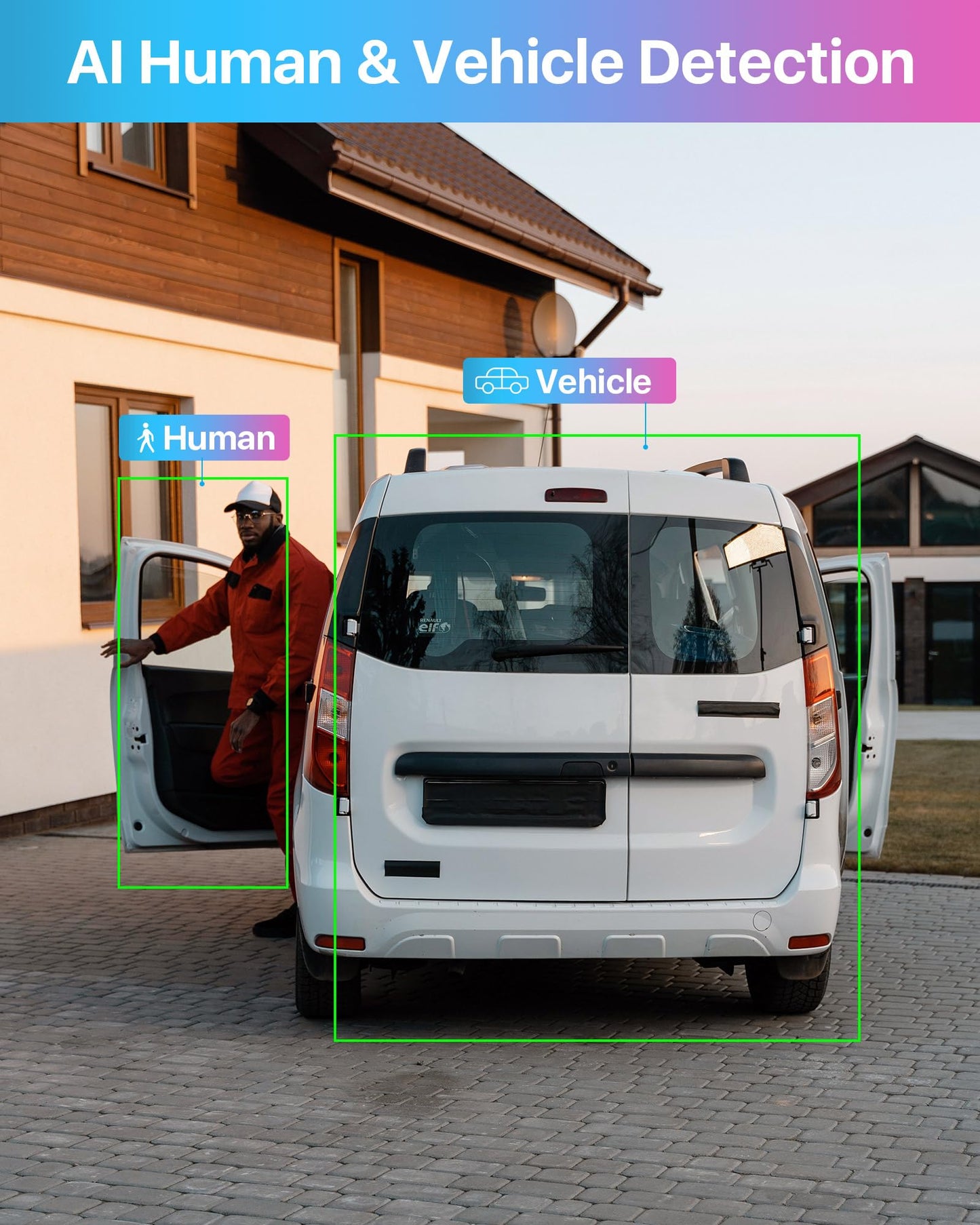 ZOSI 8CH 1080P Security Camera System with AI Human Vehicle Detection, H.265+ 8 Channel 5MP Lite HD-TVI DVR Recorder with 2TB HDD and 8pcs 1920TVL CCTV Dome Cameras Indoor Outdoor, 80ft Night Vision