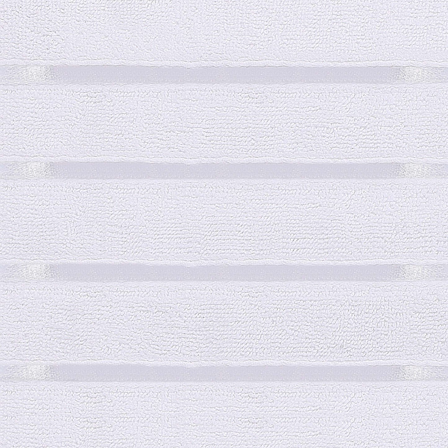 Utopia Towels 8-Piece Luxury Towel Set, 2 Bath Towels, 2 Hand Towels, and 4 Wash Cloths,97% Ring Spun Cotton Highly Absorbent Viscose Stripe Towels Ideal for Everyday use (White)