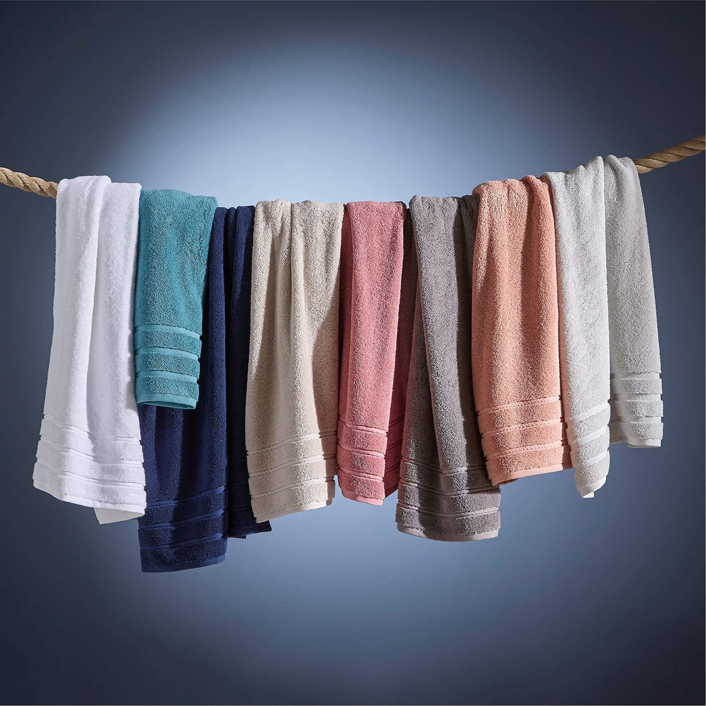 Christy Antalya Large Bath Towels | Set of 4 | 100% Turkish Cotton | 600GSM | Soft Plush Luxury Towel Set | 2 Bath Towels 2 Hand Towels | Quick Dry | Storm Grey