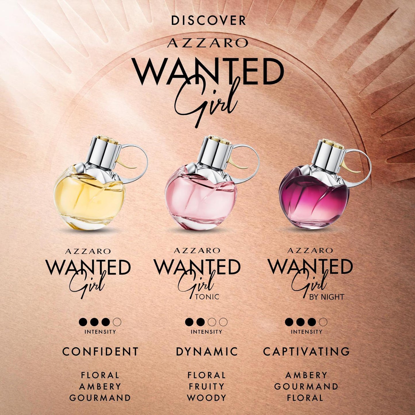 Azzaro Wanted Girl, Eau de Parfum Spray, Floral Oriental Fragrance, Perfume For Women, 50ml