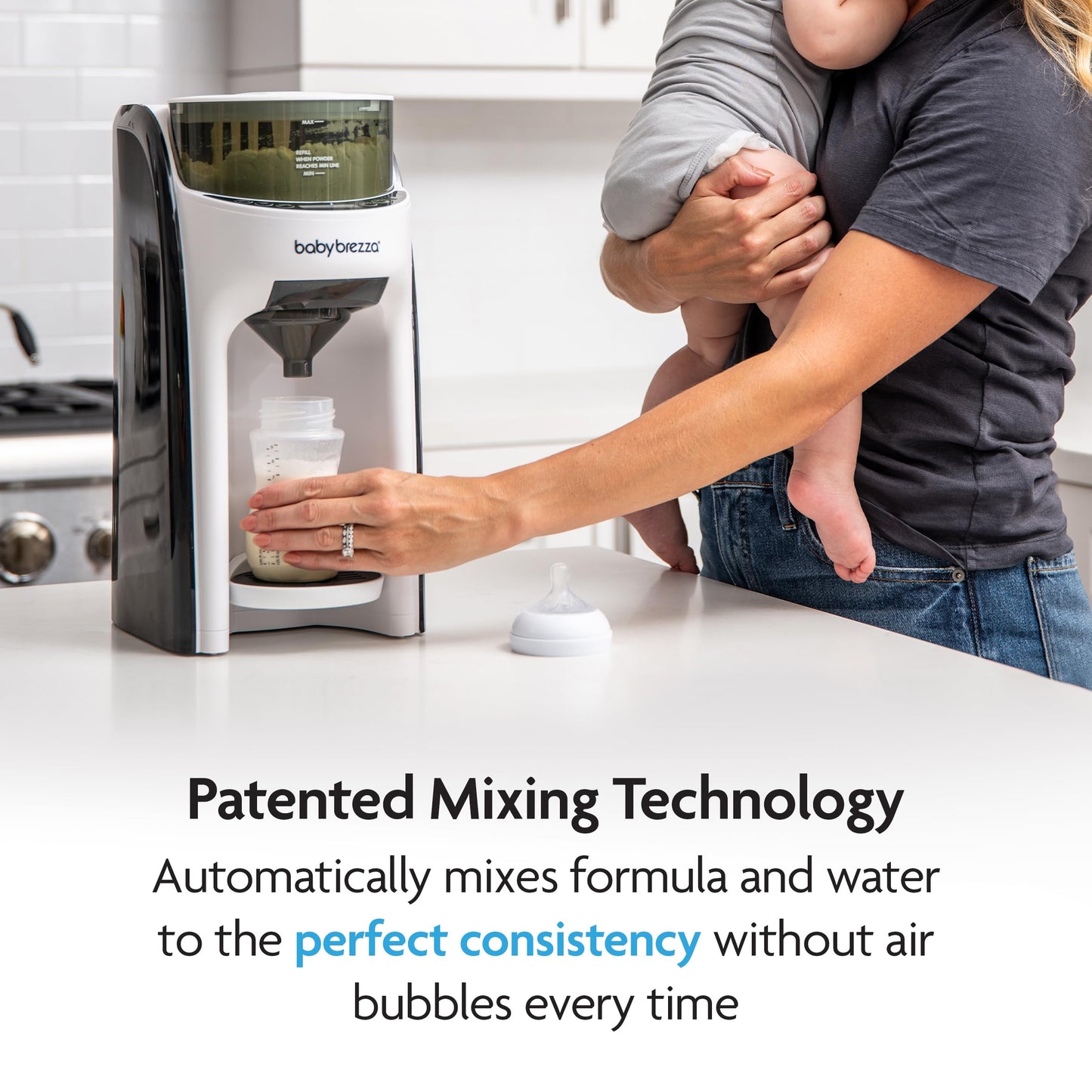 Baby Brezza Formula Pro Advanced | Instant and Automatic Baby Bottle Maker | Mix and Heat Formula at The Push of a Button (White)