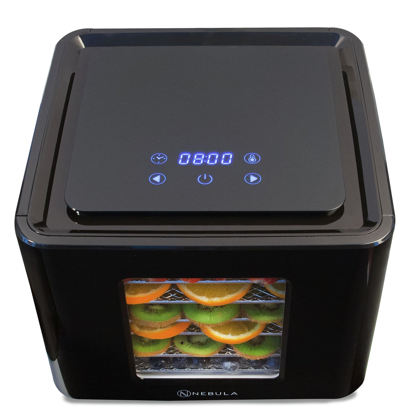 Nebula Food Dehydrator 400W with 6 Stainless Steel Trays, LED Touch Control Design, Adjustable Digital Temperature 35-70C and 48 Hour Timer, Food Dryer for Fruit, Veg, Meat & More