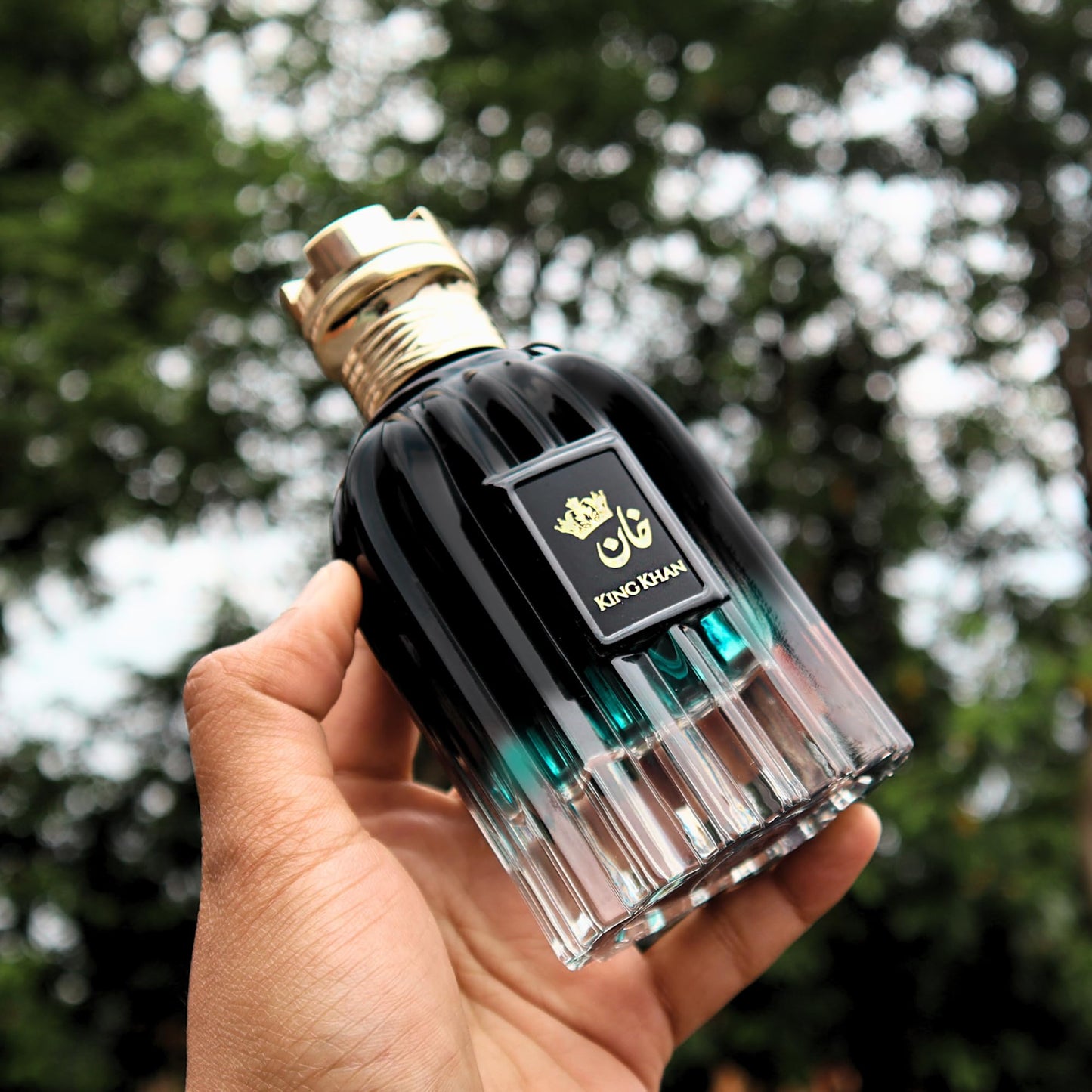 King Khan Eau De Parfum 100ml by French Arabian Perfumes | Woody Spicy Green & Oud Fragrance for Men | Long Lasting Scent