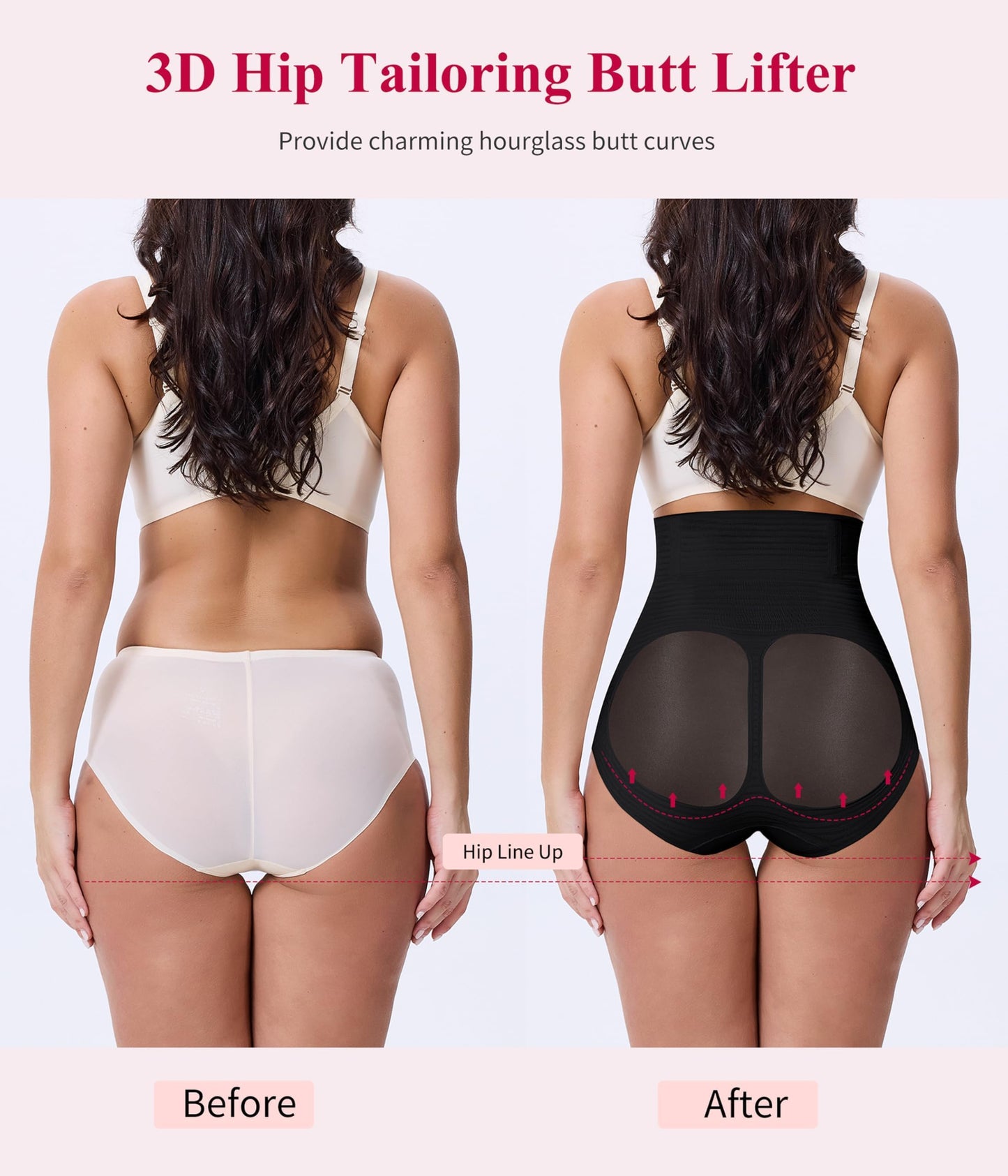 Gotoly Women Tummy Control Knickers High Waist Shapewear Body Shaper Seamless Slimming Underwear Shaping Briefs Black