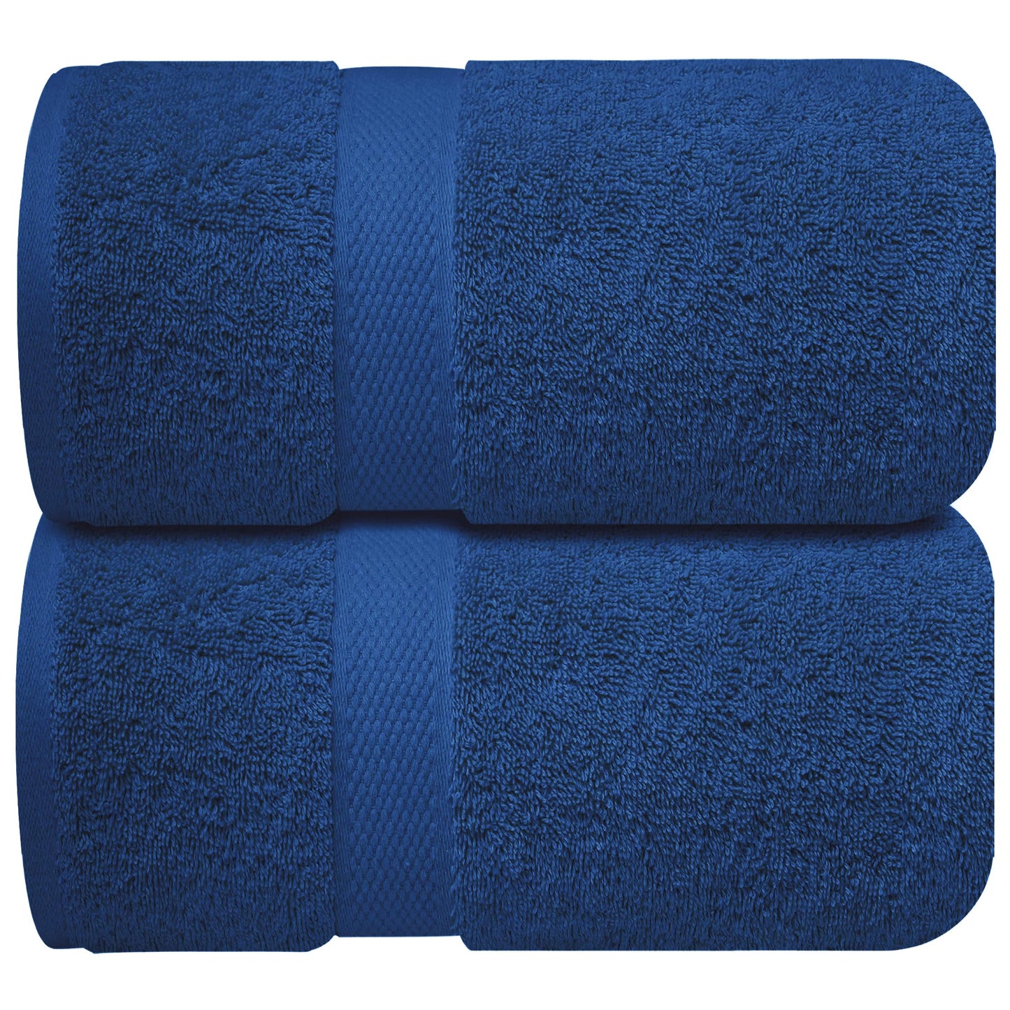 Infinitee Xclusives Premium Bath Sheets Set of 2 Extra Large Bath Towels (90x180cm), 100% Cotton Super Absorbent, Quick-Dry Bath Sheet for Hotel & Spa |Tranquil Navy|