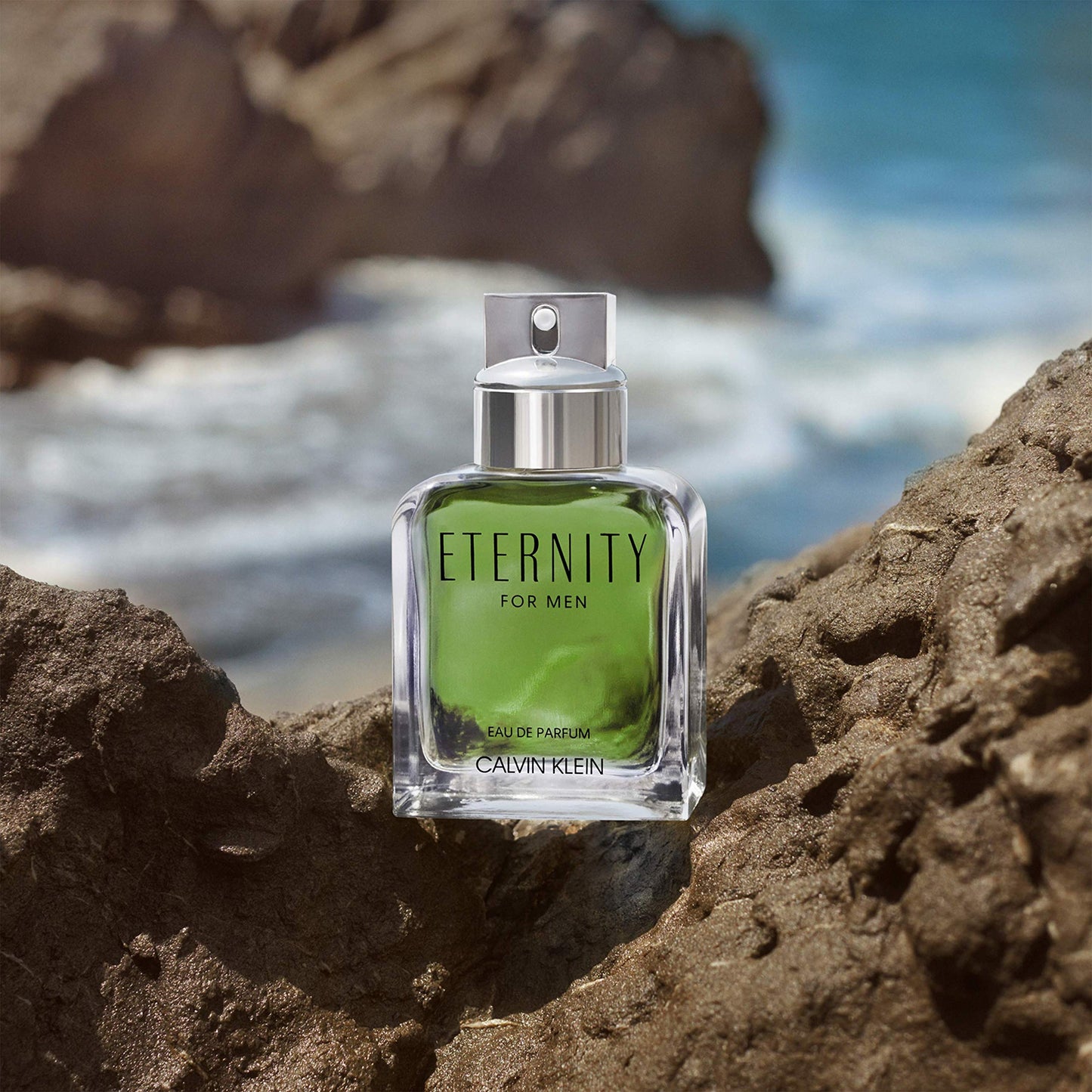 CALVIN KLEIN Eternity - Eau de Parfum for Men - Woody Fragrance with Notes of Sage, Majestic Cypress and Suede Accord - High Longevity - 50ml