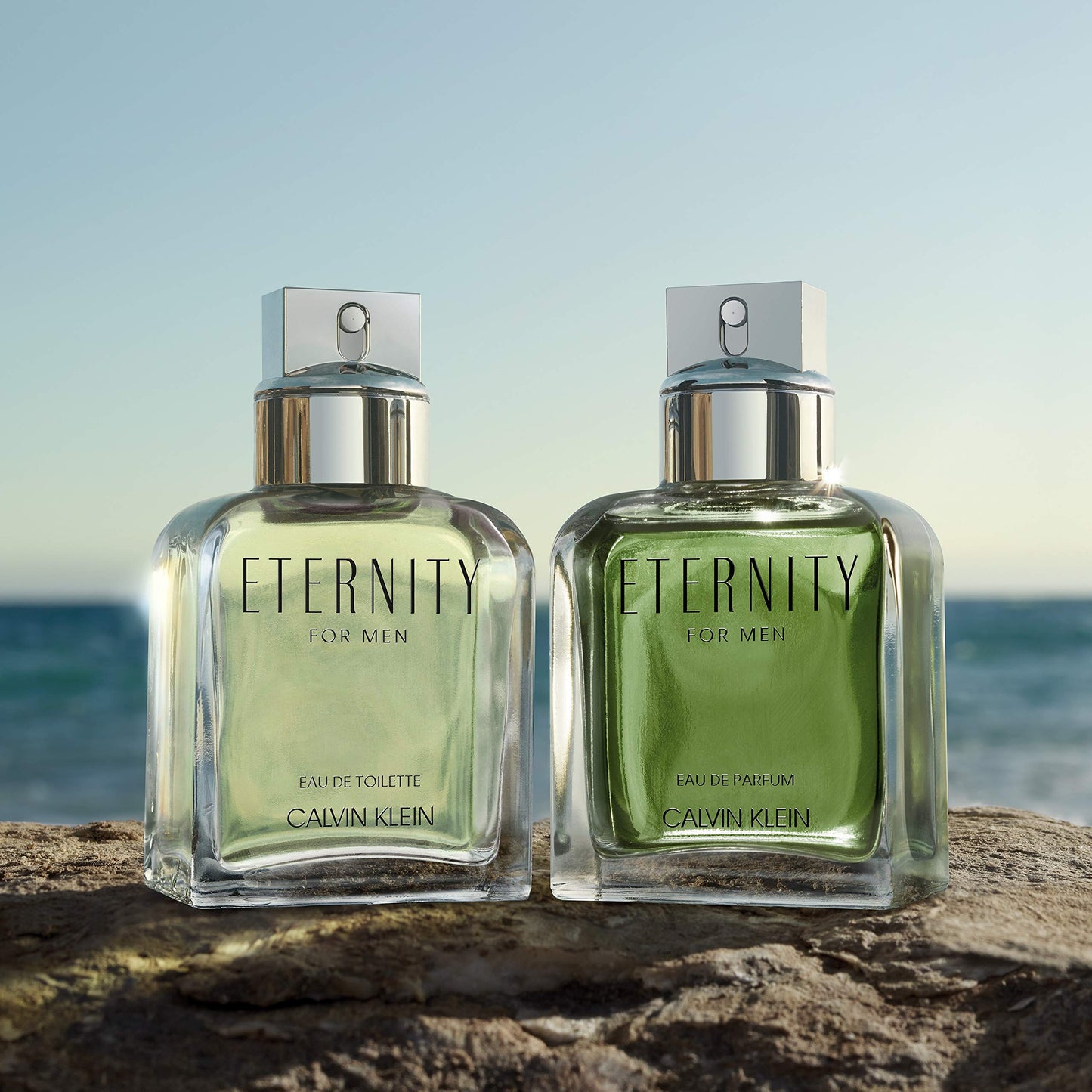 CALVIN KLEIN Eternity - Eau de Parfum for Men - Woody Fragrance with Notes of Sage, Majestic Cypress and Suede Accord - High Longevity - 50ml