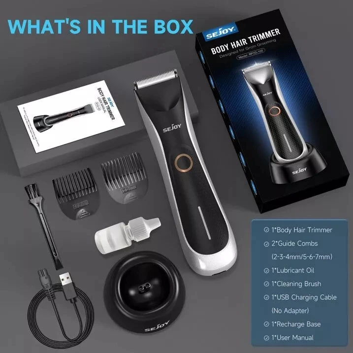 SEJOY Hair Trimmer Men Facial Beard Body Grooming Kits Electric Hair Clipper Nose Ear Trimer Rechargeable