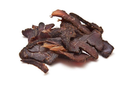Sliced beef biltong bites