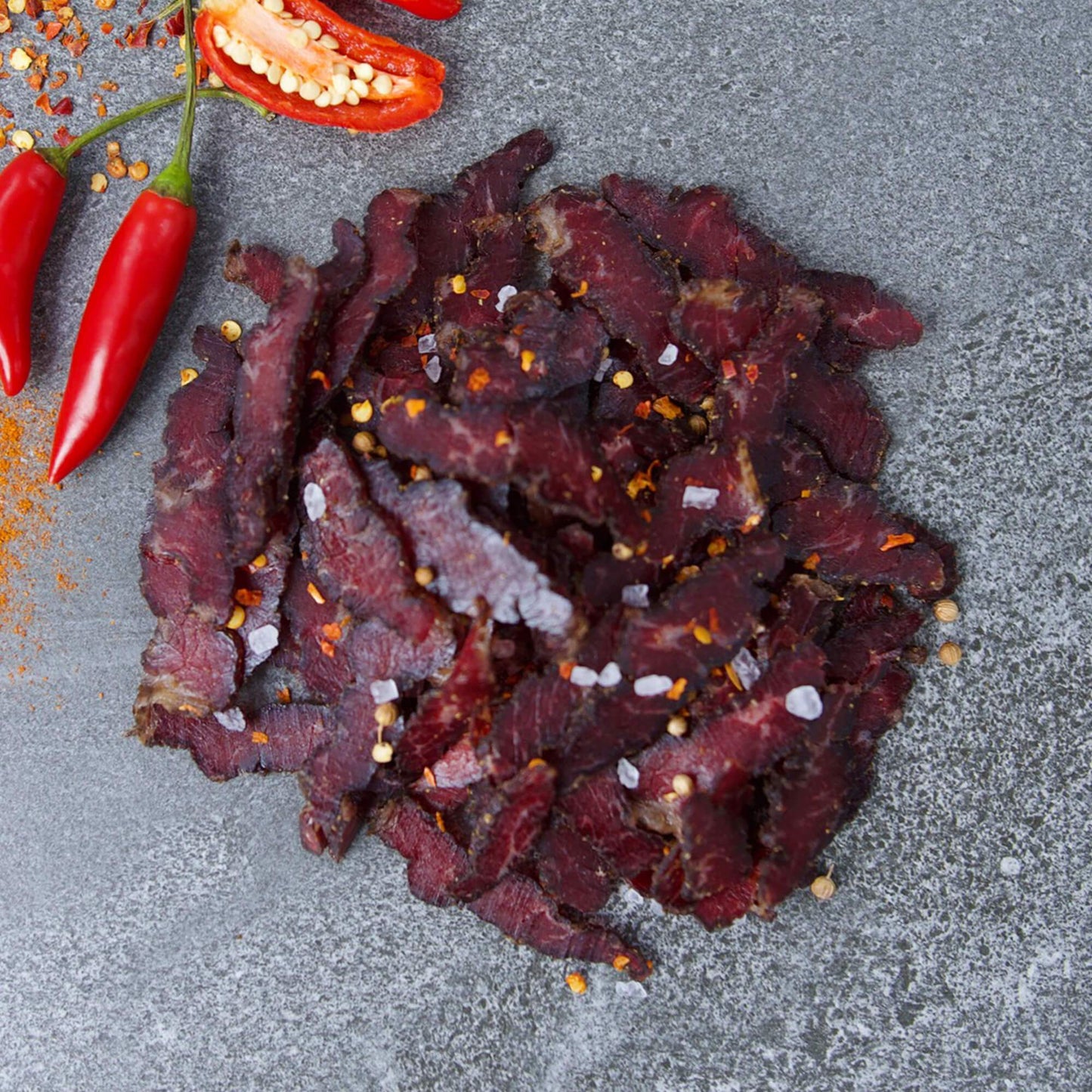 Air dried traditional beef biltong sticks/Stripes 250g