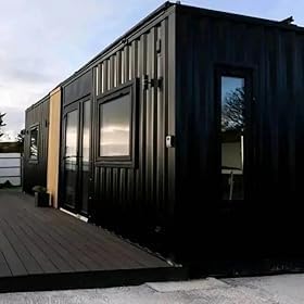 Container Tiny Home, Luxury Modern Prefab Insulated Home, Mobile Expandable Tiny House for Living with Customizable Design, Waterproof, Two & Three Room Options, Available in 20ft, 40ft Sizes