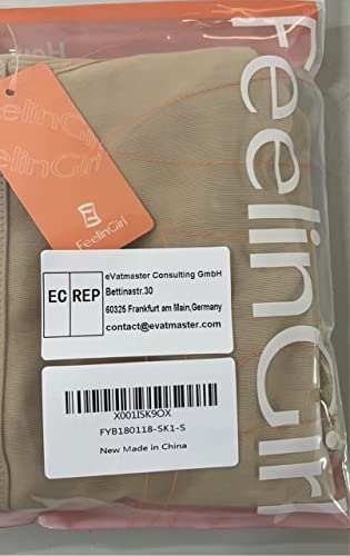 FeelinGirl Women's Body Shaper Full Body Shapewear Tummy Control Butt Lifter Bodysuit Beige L