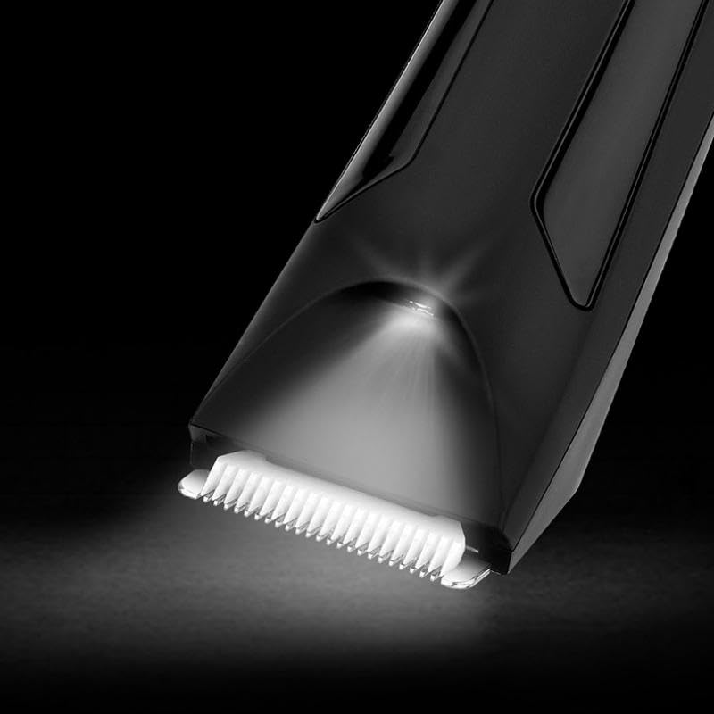 Body Hair Trimmer Men - Pubic Hair Trimmer with Ceramic Blade Heads, Ball Shaver for Private Parts with LED Light & Display, Body Shavers Groomer IPX7 Waterproof for Wet/Dry Use