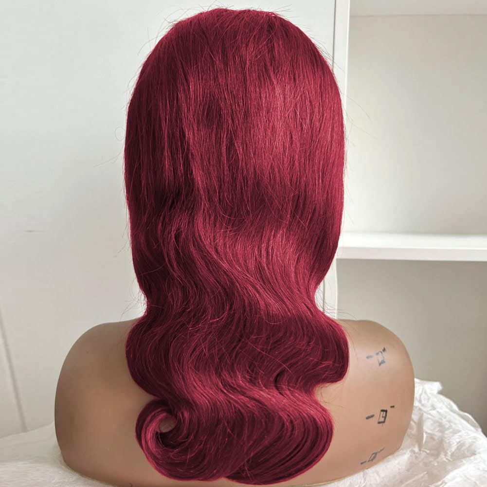 Douyin Bob Wig Human Hair 13x4 Frontal Lace Wig 14 Inch Body Wave 180% Density HD Lace Front Wigs Human Hair Pre Plucked Bob Wigs for Women Human Hair Wigs (14 inch, Natural Black)