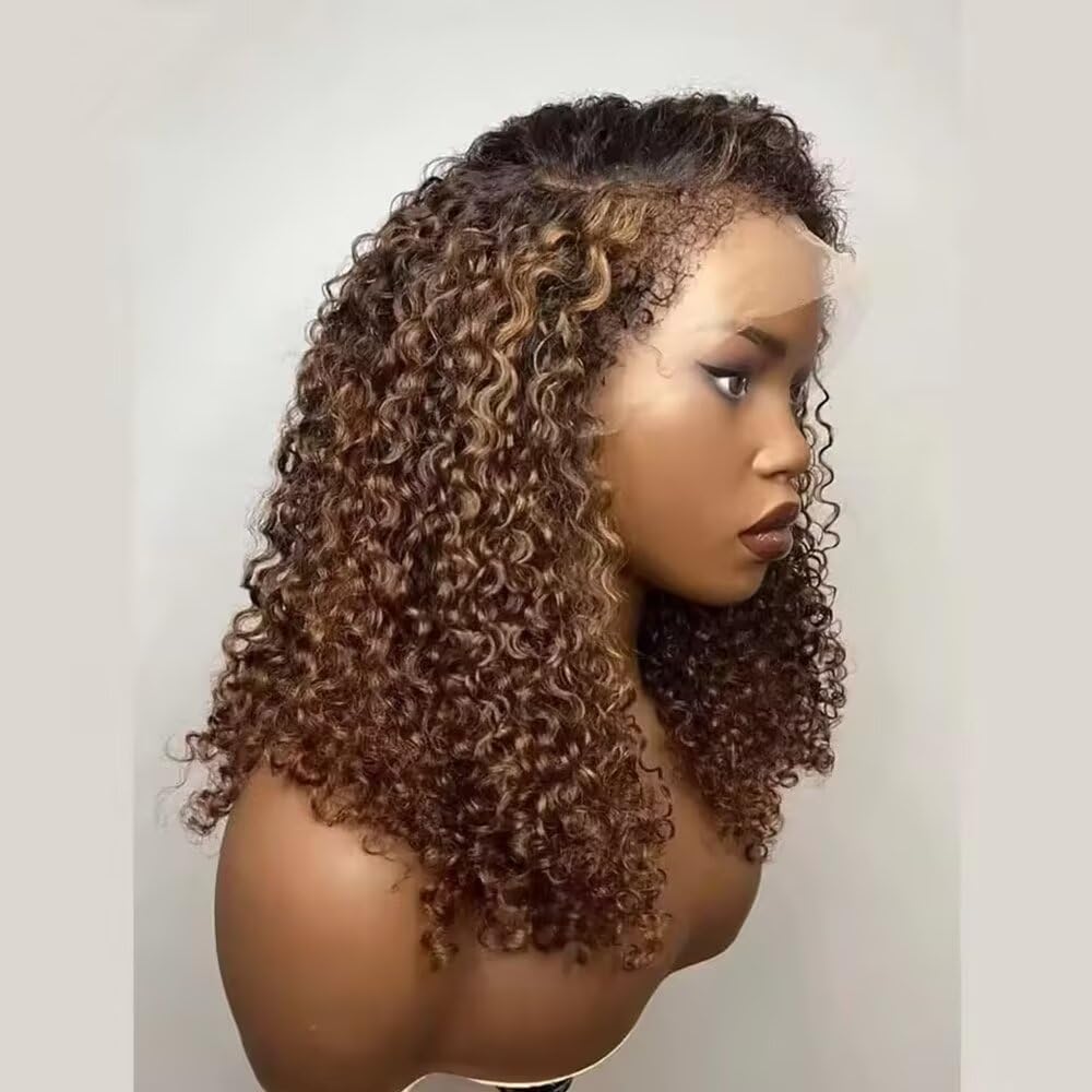 Body Wave Short Bob Human Hair Wig 13x6 HD Transparent Lace Front Human Hair Wig Brazilian Hair Natural Color 150% Density Short Wigs Ocean Wave Pre Plucked With Baby Hair For Women 8Inch