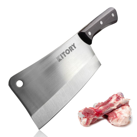 Kitory Kitchen Knife 7 Inch Full Tang Handmade Chef's Knife High Carbon Stainless Steel Cooking Knife with Ergonomic Handle for Home, Kitchen, Restaurant