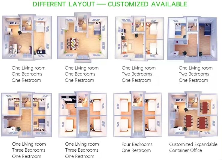 Two Story Tiny House, Flat-Pack House, Two-Story Tiny House, Prefabricated Dwelling with Aesthetic Appeal, Modern Design for Small Spaces, Self-Assembly Home for Easy Setup