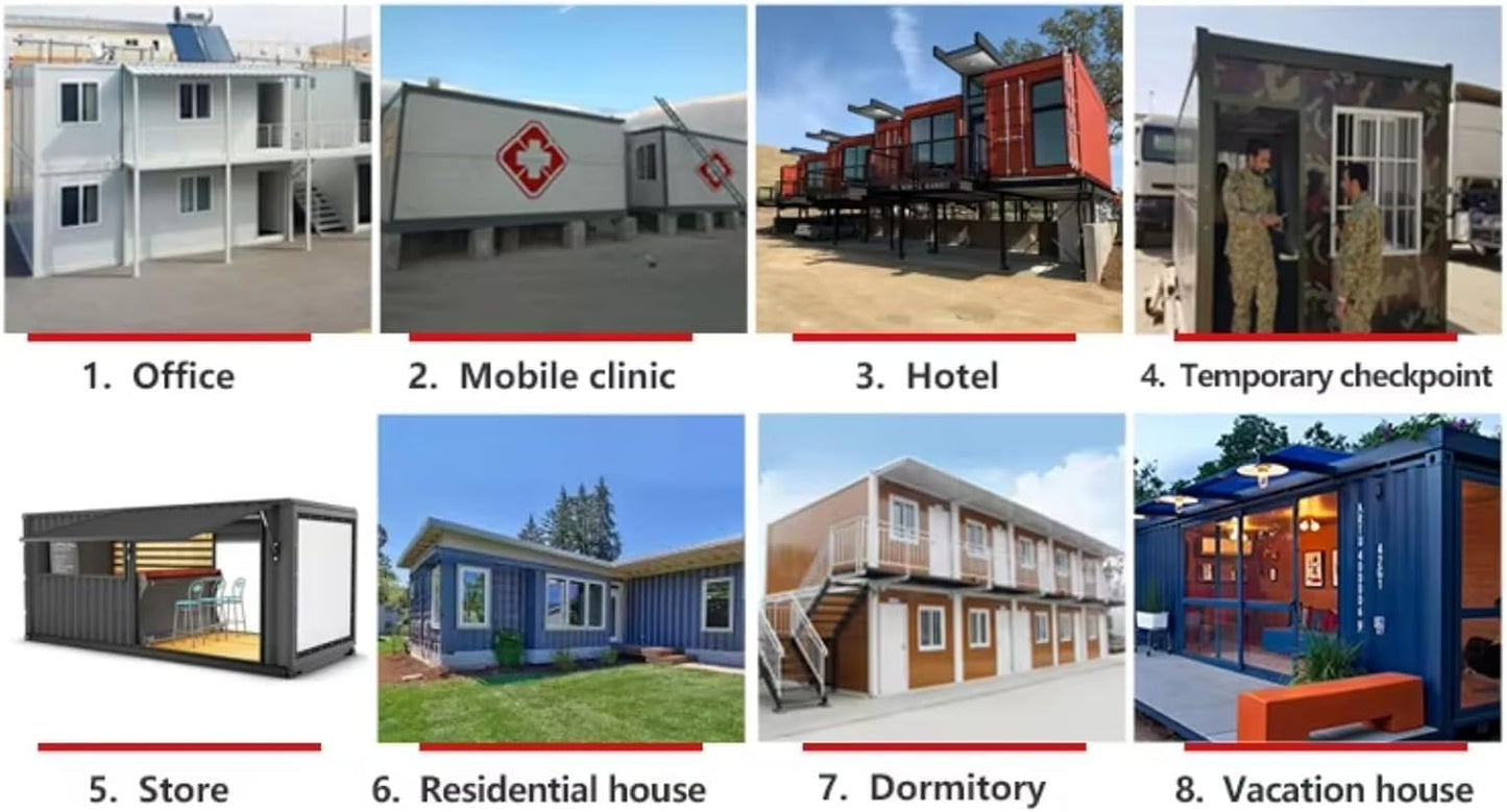 2 Story Container House Prefabricated 20ft 40ft Expandable Container House for Sale Shipping Prefab Tiny Home Granny Flat Home Office