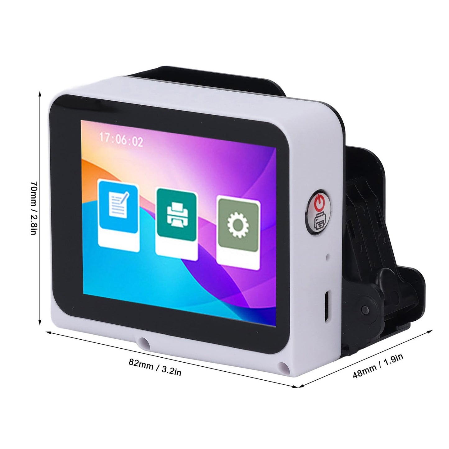 Walfront Handheld Inkjet Printer Touch Screen Portable Inkjet Printing Machine for Printing Text, Numbers, Symbols, 2D Codes, Barcodes, Images, Time, Date, Labels